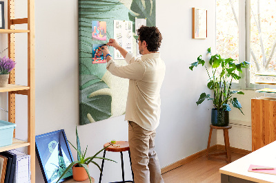 Painel de cortiça para parede Monstera tropical