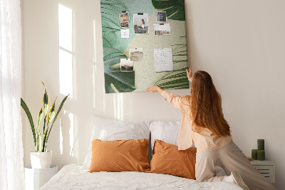 Painel de cortiça para parede Monstera tropical