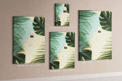 Painel de cortiça para parede Monstera tropical