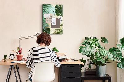 Painel de cortiça para parede Monstera tropical