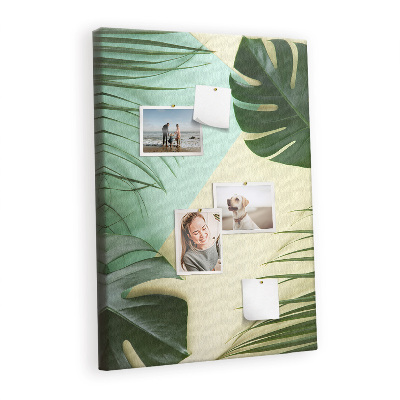 Painel de cortiça para parede Monstera tropical