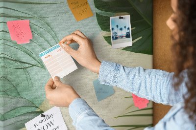 Painel de cortiça para parede Monstera tropical