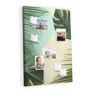Painel de cortiça para parede Monstera tropical