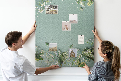 Quadro de cortiça Flores de Gypsophila