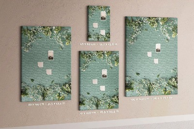 Quadro de cortiça Flores de Gypsophila