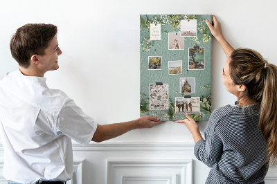 Quadro de cortiça Flores de Gypsophila