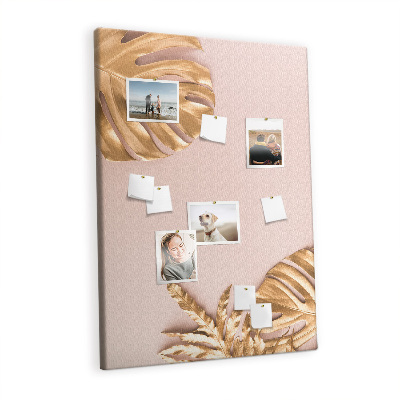 Lousa de cortiça Folhas douradas