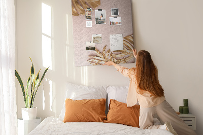 Lousa de cortiça Folhas douradas