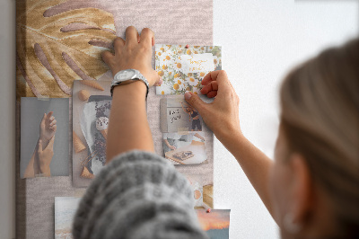 Lousa de cortiça Folhas douradas