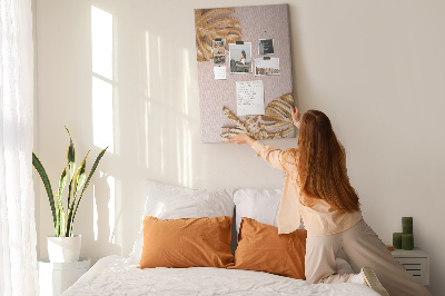 Lousa de cortiça Folhas douradas