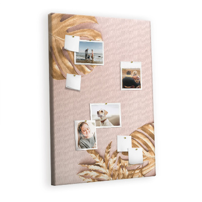 Lousa de cortiça Folhas douradas