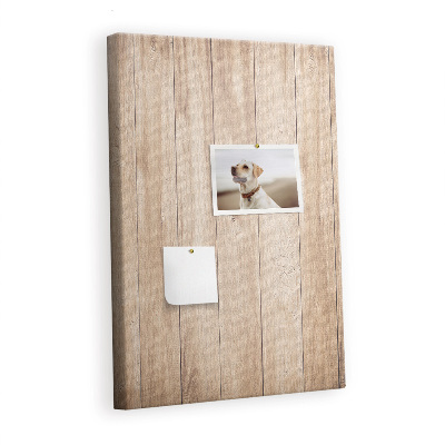 Painel de cortiça para parede Tábuas de madeira clara
