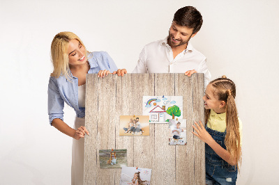 Painel de cortiça para parede Tábuas de madeira clara