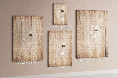Painel de cortiça para parede Tábuas de madeira clara
