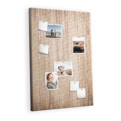 Painel de cortiça para parede Tábuas de madeira clara