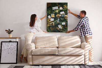 Lousa de cortiça Folhas tópicas