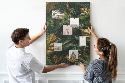 Lousa de cortiça Folhas tópicas