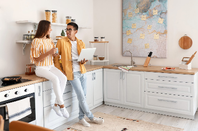 Painel de cortiça para parede Tinta abstrata