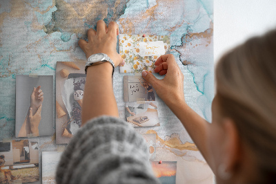 Painel de cortiça para parede Tinta abstrata