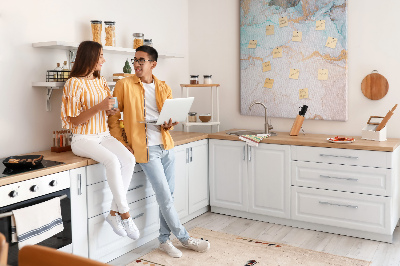 Painel de cortiça para parede Tinta abstrata