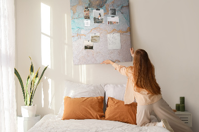 Painel de cortiça para parede Tinta abstrata