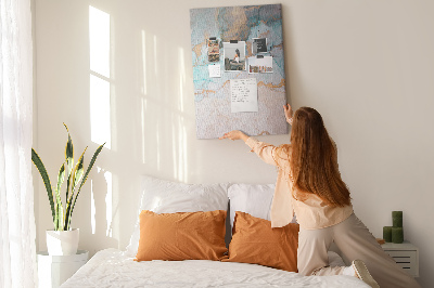 Painel de cortiça para parede Tinta abstrata