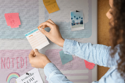 Lousa de cortiça Planejador de unicórnio