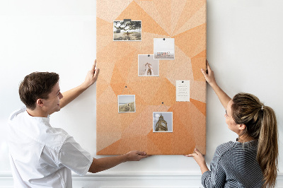 Painel de cortiça para parede Triângulos abstratos