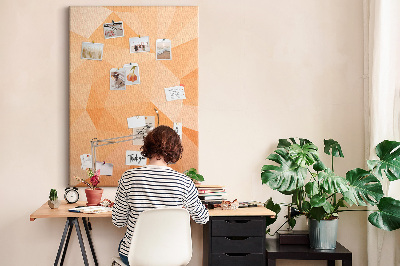 Painel de cortiça para parede Triângulos abstratos