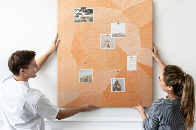 Painel de cortiça para parede Triângulos abstratos
