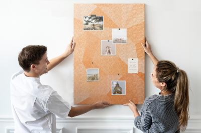 Painel de cortiça para parede Triângulos abstratos