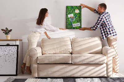 Painel de cortiça para parede Rio na floresta