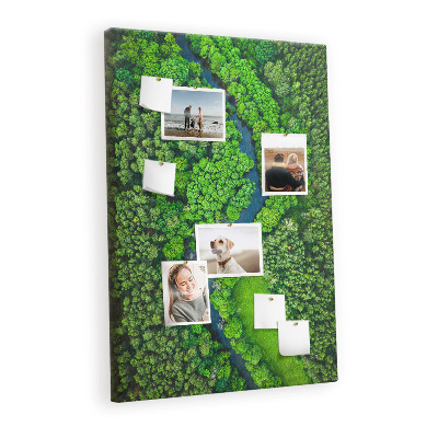 Painel de cortiça para parede Rio na floresta