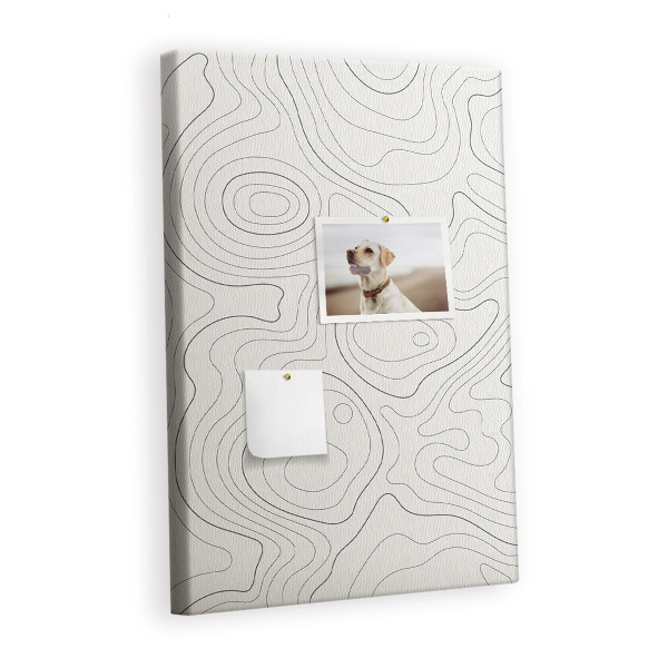 Lousa de cortiça Linhas abstratas