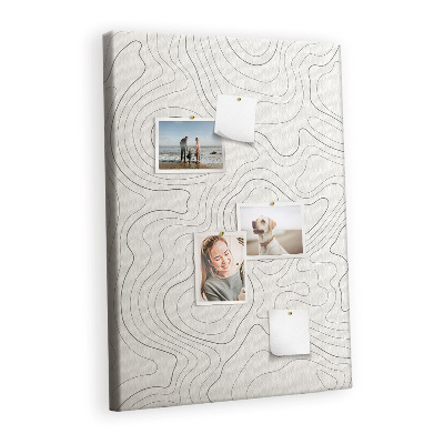 Lousa de cortiça Linhas abstratas