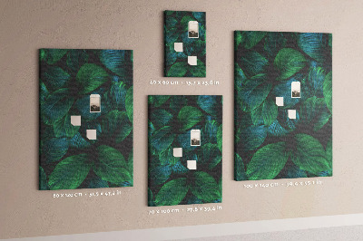 Painel de cortiça para parede Grandes folhas tropicais