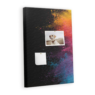 Quadro de cortiça Pó colorido