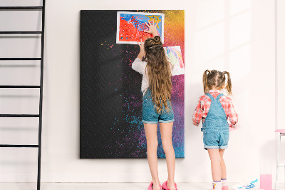 Quadro de cortiça Pó colorido