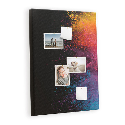 Quadro de cortiça Pó colorido