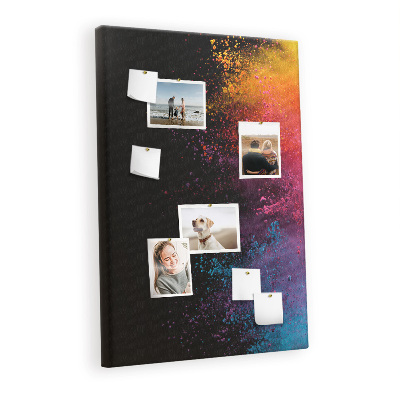 Quadro de cortiça Pó colorido