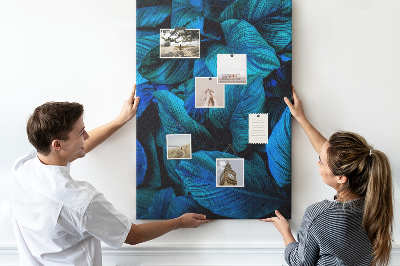 Lousa de cortiça Folhas exóticas