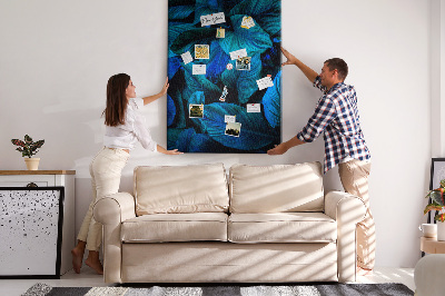 Lousa de cortiça Folhas exóticas