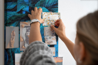 Lousa de cortiça Folhas exóticas