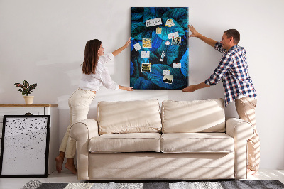 Lousa de cortiça Folhas exóticas