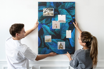 Lousa de cortiça Folhas exóticas