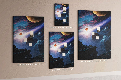 Painel de cortiça para parede Galáxia espacial