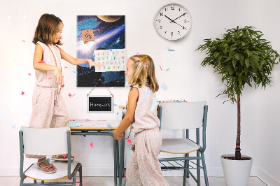 Painel de cortiça para parede Galáxia espacial