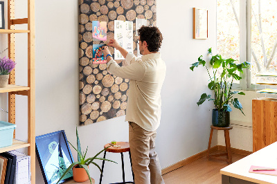 Quadro de cortiça Tocos de árvores