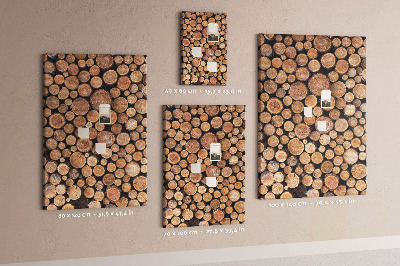 Quadro de cortiça Tocos de árvores