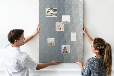 Lousa de cortiça Ondas cinzas abstratas